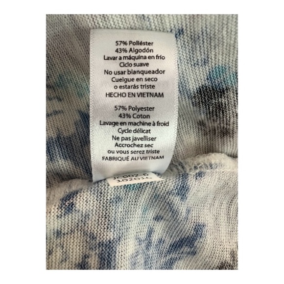 โจ EUC Lularoe Blue White Gray Floral Maxi Open Front Cardigan | Size M - Picture 8 of 8